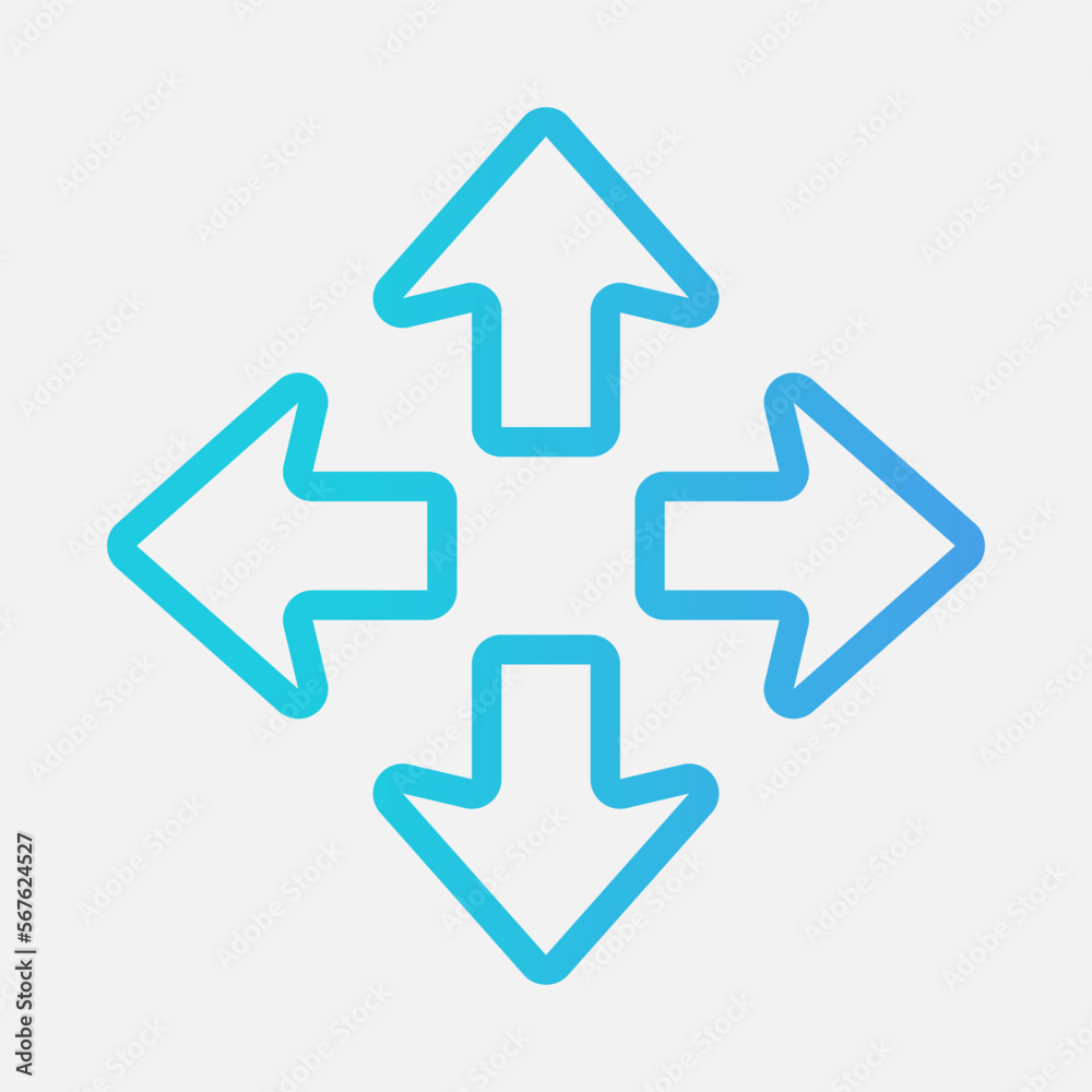 Move cursor icon vector illustration in gradient style, use for website mobile app presentation Move cursor icon vector illustration in gradient style, use for website mobile app presentation
