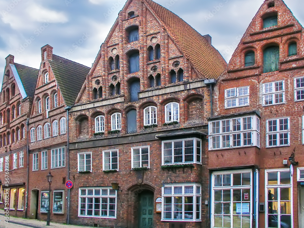 Fototapeta premium Street in Luneburg, Germany