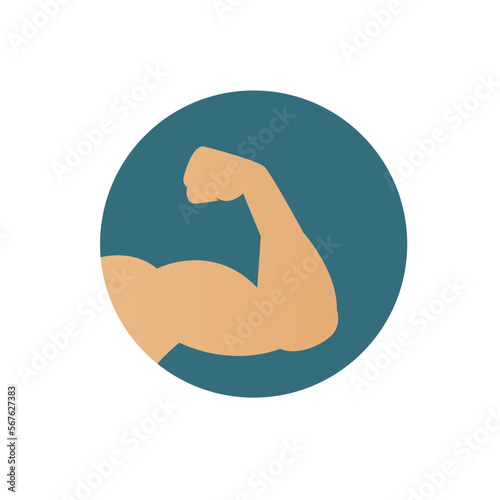 Muscle icon, Bicep Icon, Strong muscular arms icon