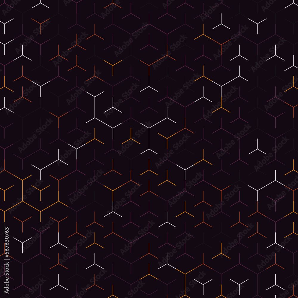 Hexagonal Maze pattern abstract illustration Hexagonal Maze pattern abstract illustration