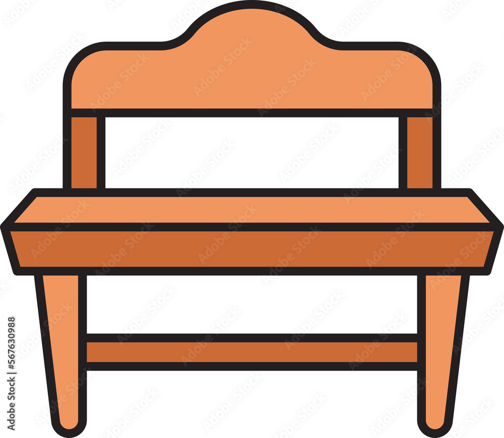 bench and chair icon