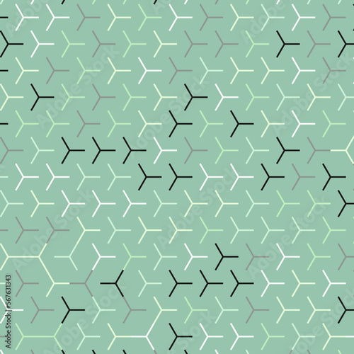  Hexagonal Maze pattern abstract illustration