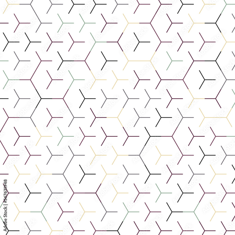 Hexagonal Maze pattern abstract illustration Hexagonal Maze pattern abstract illustration