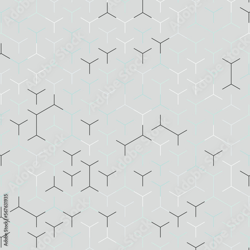 Obraz na płótnie Hexagonal Maze pattern abstract illustration w salonie