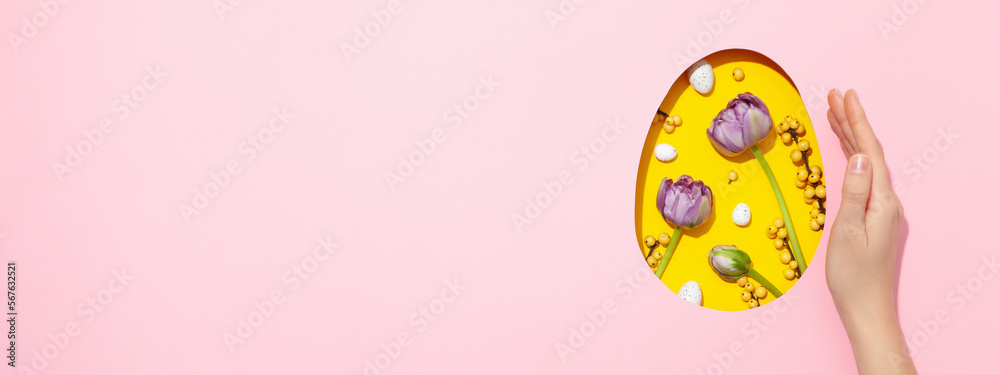 Fototapeta premium Concept of Easter, Easter holidays, space for text