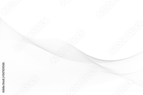 Abstract white and gray color, modern design stripes background with wave element. Vector illustration.