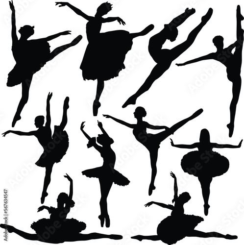 ballet dancers silhouettes