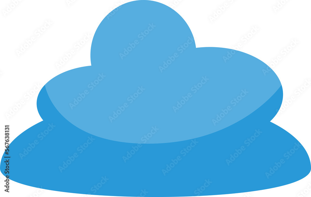 blue cloud, bubble shape illustration blue cloud, bubble shape illustration