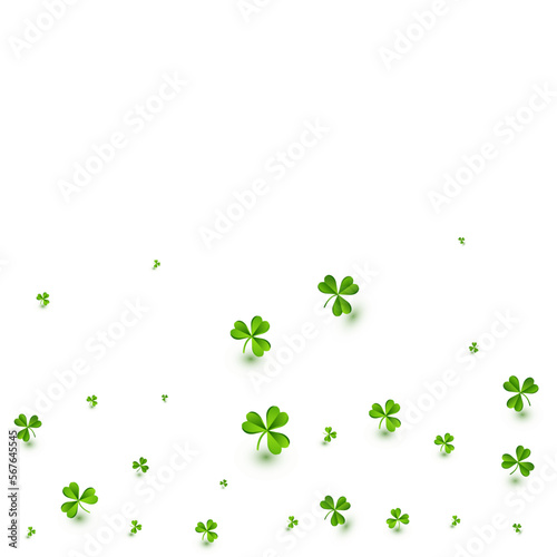 Olive color Clover Stream Vector White
