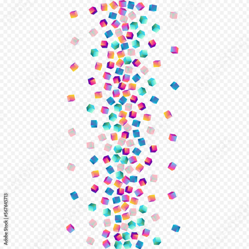 Multicolored Box Vector Transparent Background.