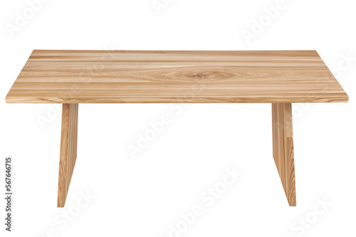 tables manufactured of natural wood isolated on white.wooden tables