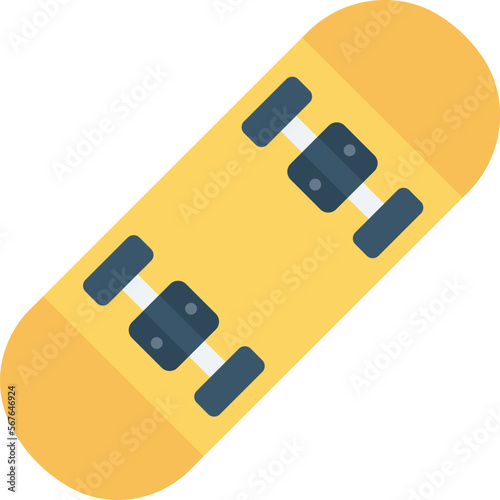 sports skateboard and sports