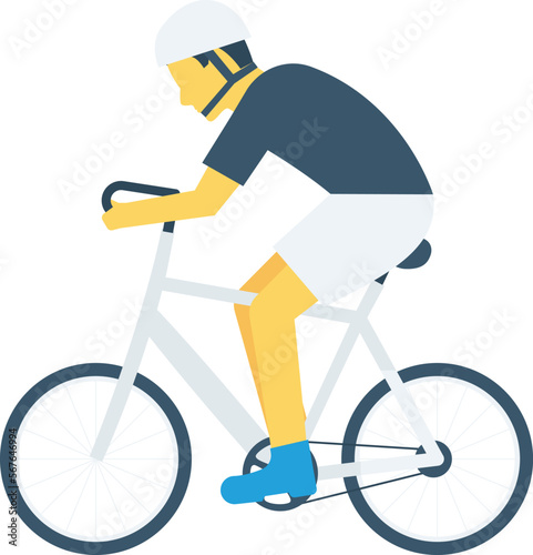 sports bicycle and riding