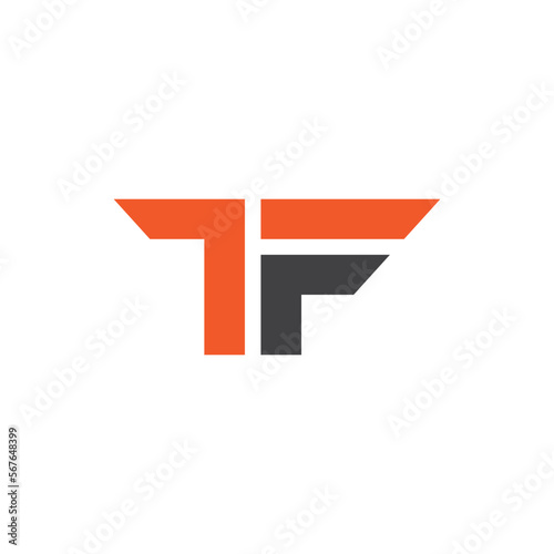 Vector tf letter logo vector design concept