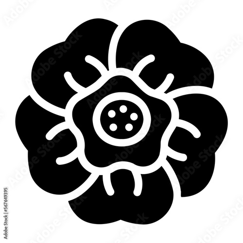 rafflesia glyph icon photo