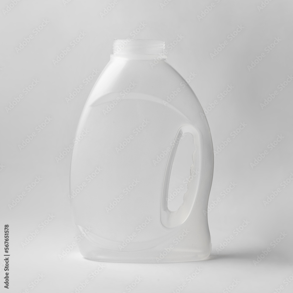 Laundry detergent vector plastic bottle, realistic packaging mockup for ...