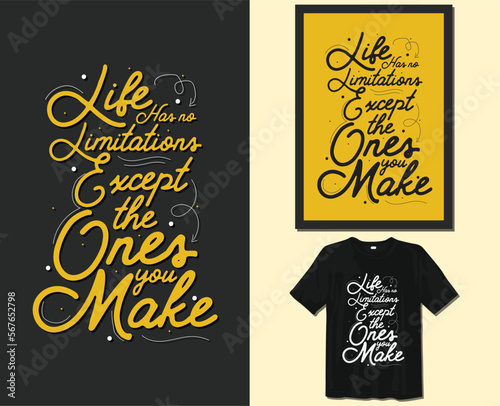 motivational sayings typography lettering for t-shirt design. hand-drawn lettering