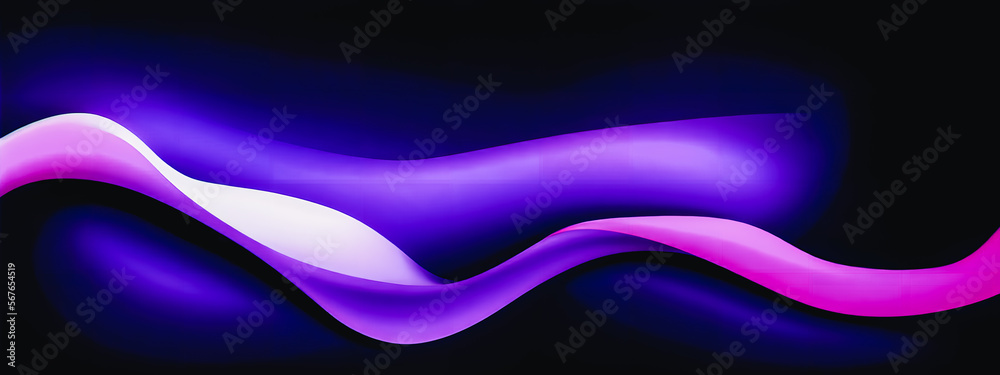 Fototapeta premium Abstract background with wave. Generative AI