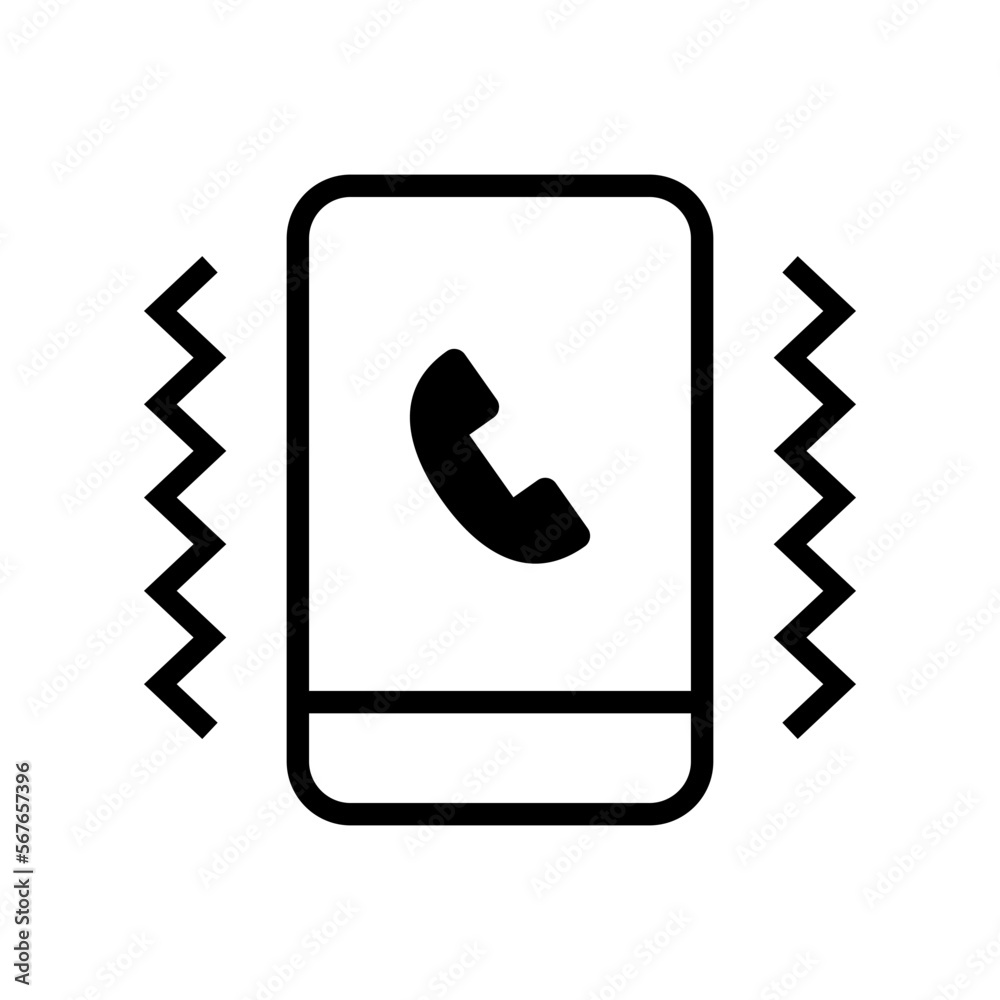 Smartphone phone call incoming icon. Vector. Smartphone phone call incoming icon. Vector.