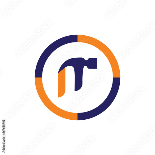 Clean and stylish logo forming the letter F vector band logo design..eps