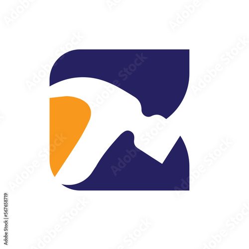 Clean and stylish logo forming the letter B vector band logo design..eps