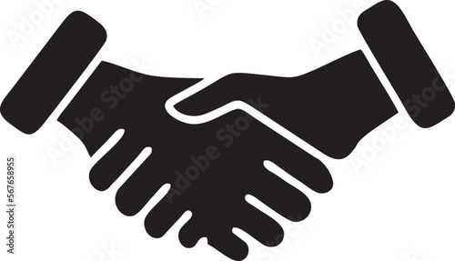 Hand icon symbol in black vector image , illustration of the human finger