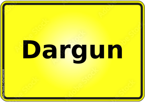 Stadteingangsschild Deutschland Stadt Dargun