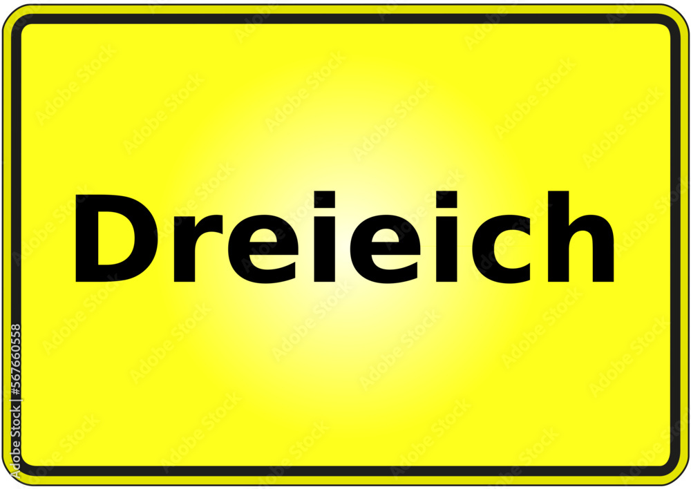 Stadteingangsschild Deutschland Stadt Dreieich Stadteingangsschild Deutschland Stadt Dreieich