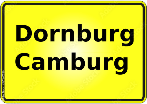 Stadteingangsschild Deutschland Stadt Dornburg-Camburg