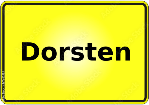 Stadteingangsschild Deutschland Stadt Dorsten