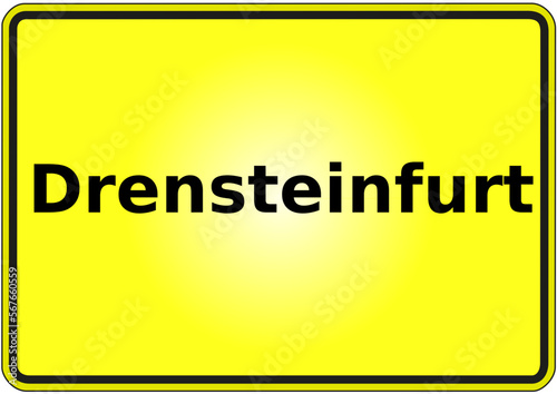 Stadteingangsschild Deutschland Stadt Drensteinfurt
