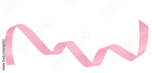 Tela pink ribbon valentine concept and breast cancer awareness symbol on transparent background