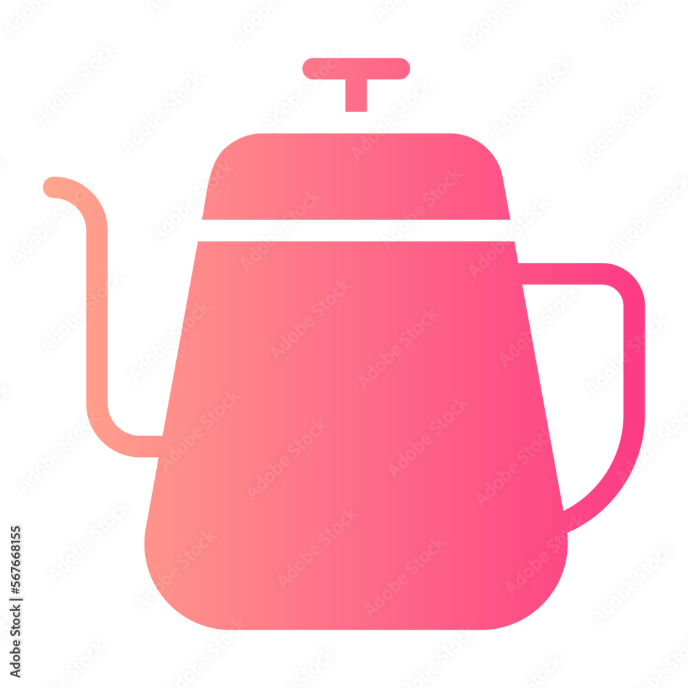coffee pot gradient icon coffee pot gradient icon