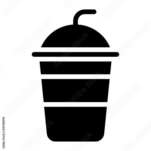 cold drink glyph icon