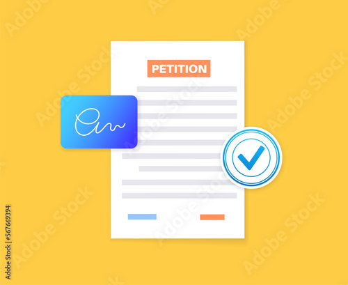 Petition signing process