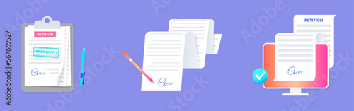 Petition signing process