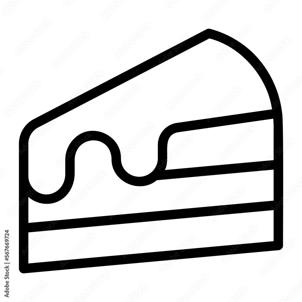 cake line icon