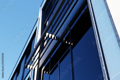 office building with windows