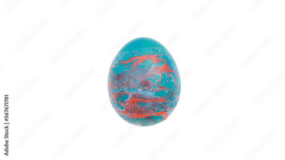 Composition de Pâques avec un œuf de poules colorés sur un fond transparent. Concept de fêtes de Pâques. Composition de Pâques avec un œuf de poules colorés sur un fond transparent. Concept de fêtes de Pâques.