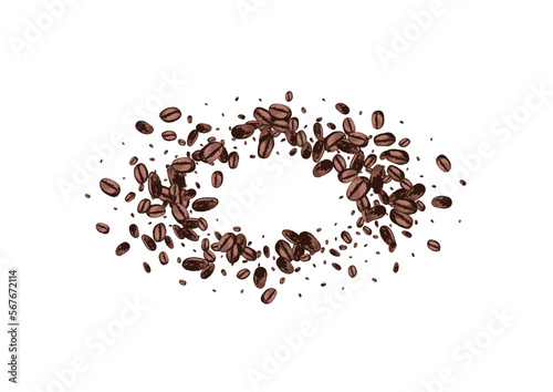Black Seed Drawn Vector White Background. Sketch