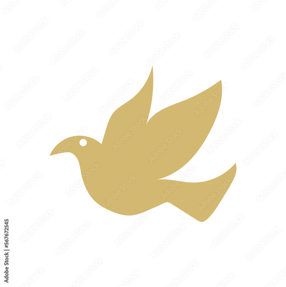 Bird simple silhouette Vector illustration in simple hand drawn style - natural print, poster or logo design template Bird simple silhouette Vector illustration in simple hand drawn style - natural print, poster or logo design template