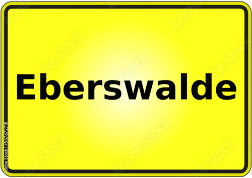 Ortseingangsschild Deutschland Stadt Eberswalde