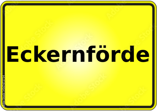 Ortseingangsschild Deutschland Stadt Eckernförde