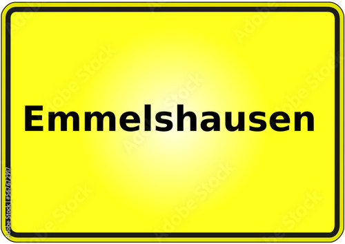 Ortseingangsschild Deutschland Stadt Emmelshausen