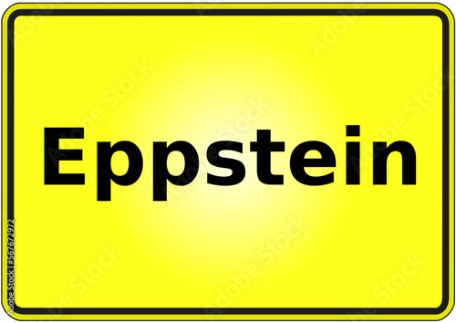 Ortseingangsschild Deutschland Stadt Eppstein