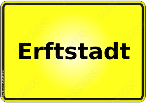 Ortseingangsschild Deutschland Stadt Erftstadt