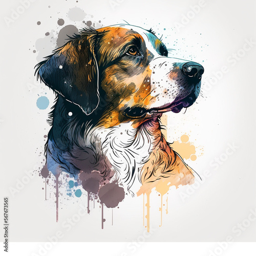 Artificial Aristocanines  AI Generated Dog Illustrations