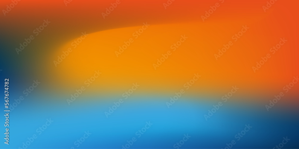 Blue and Orange Wallpaper, Background, Flyer or Cover Design for Your Business with Abstract Blurred Texture -Applicable for Reports, Presentations, Placards, Posters - Trendy Creative Vector Template