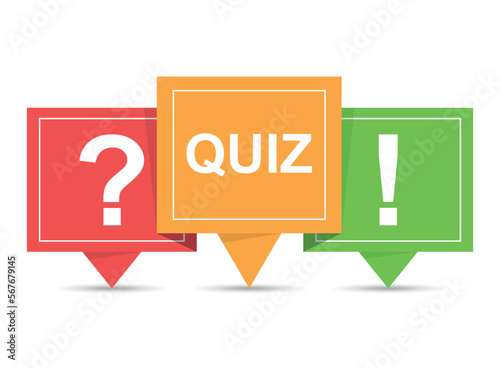 Quiz guess social media icon in flat style. Faq vector illustration on isolated background. Help button sign business concept.