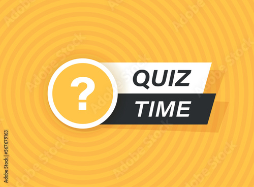 Quiz guess social media icon in flat style. Faq vector illustration on isolated background. Help button sign business concept.